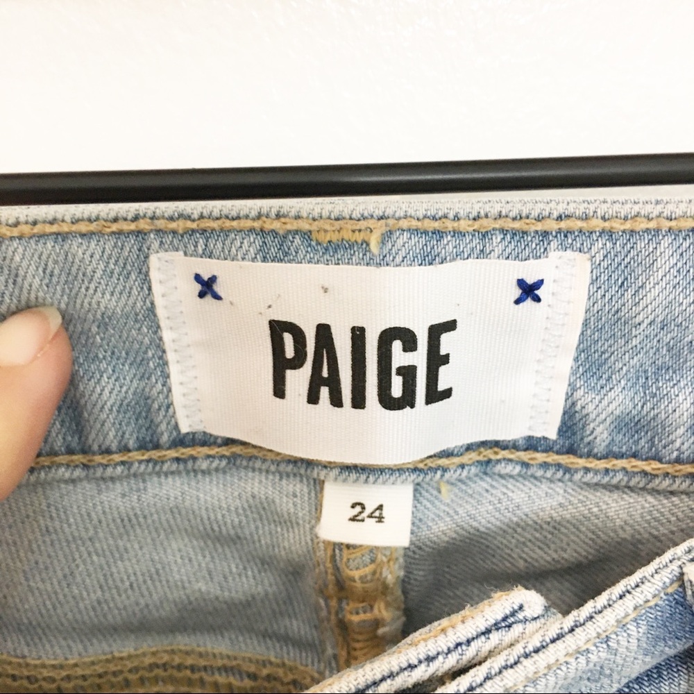 Paige Light Wash Verdugo Ultra Skinny Jeans Sz 24